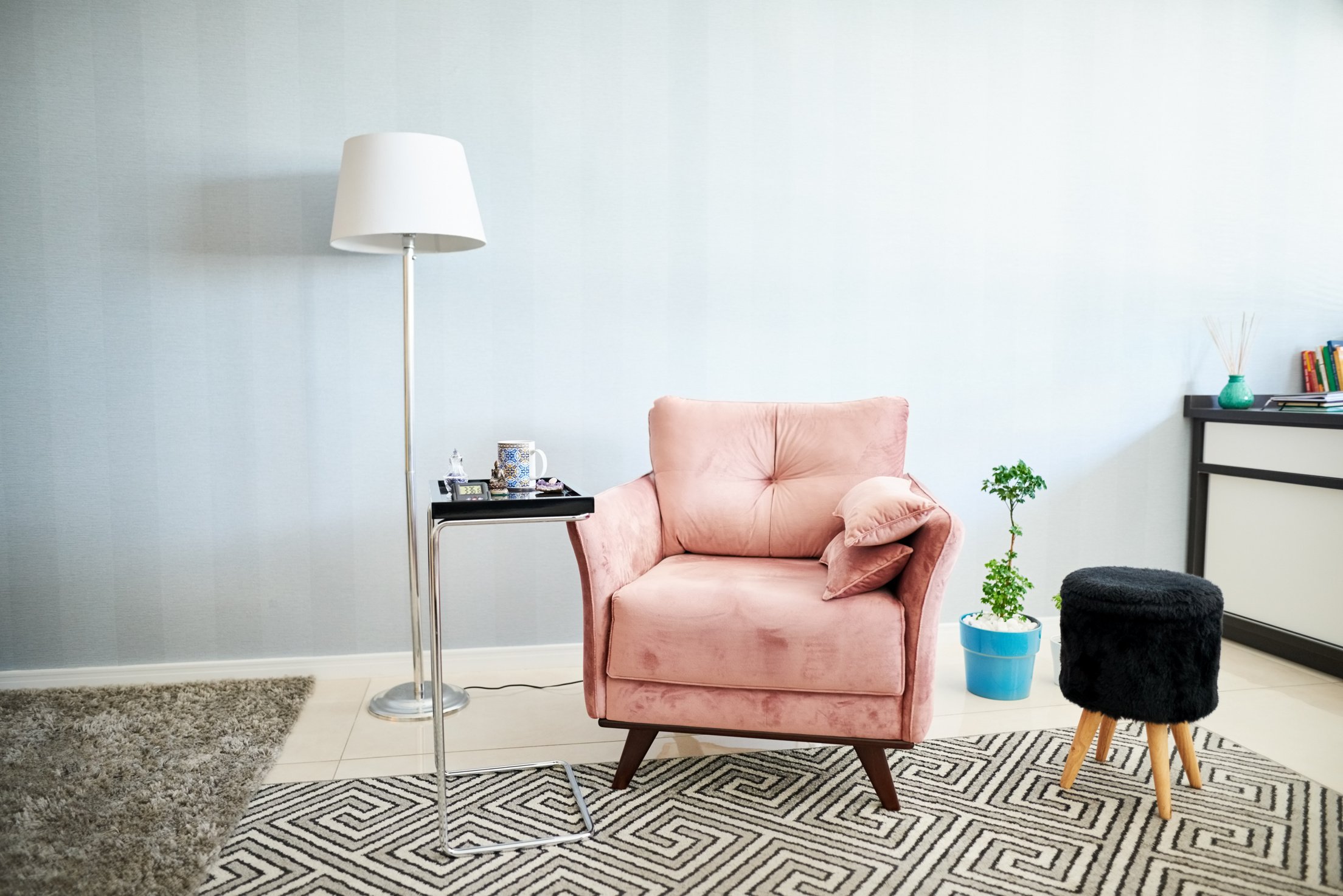 Comfortable armchair in therapist's office